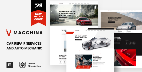 Macchina - Auto Repair Car Mechanic WordPress / Themeforest, Wordpress, Corporate, Business