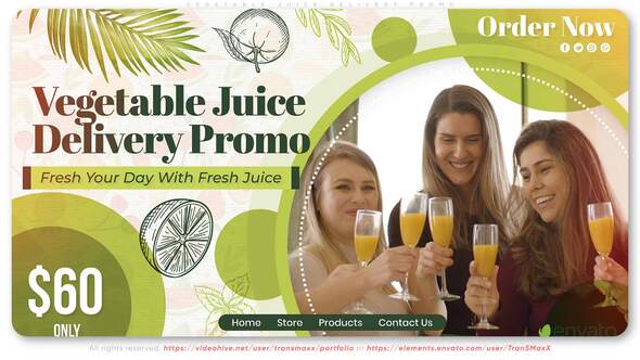 Vegetable Juice Delivery Promo