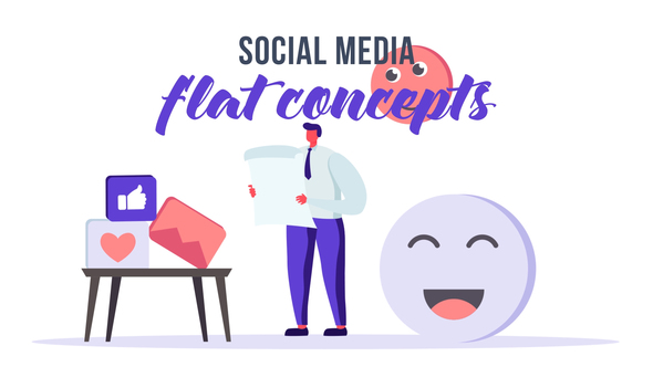 Social media - Flat Concept alt