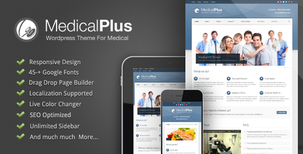 Medical Plus - Motyw WordPress dla lekarza / zdrowia