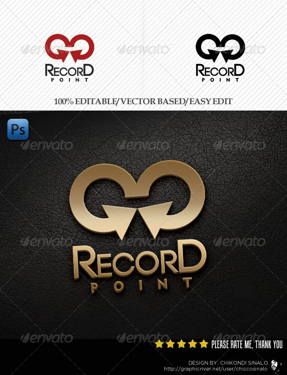 Record Point Logo Template