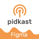 Pidkast - Podcast Blog Figma Template - ThemeForest Item for Sale