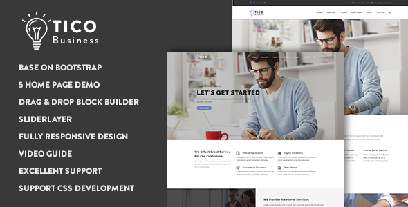 Tico - Responsive Business Drupal 8.7 motyw