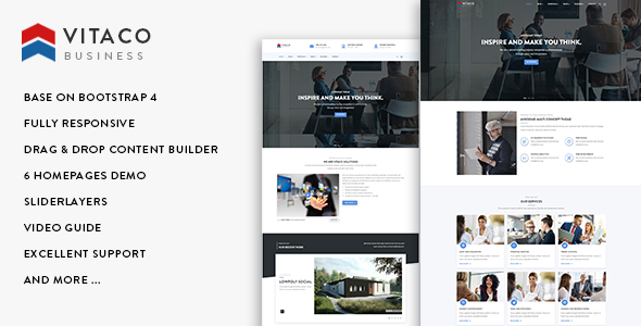 Vitaco - Responsive Business Drupal 8.7 Theme