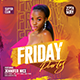 Colorful Friday Night Party Flyer - GraphicRiver Item for Sale