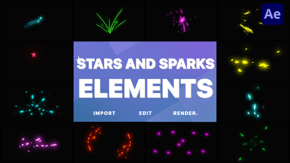 Stars and Sparks Pack | After Effects