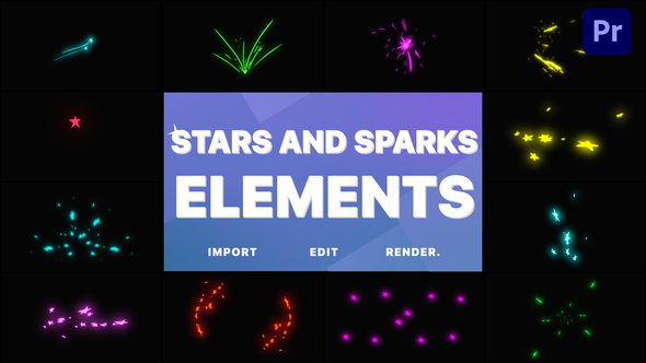 Stars and Sparks Pack | Premiere Pro MOGRT