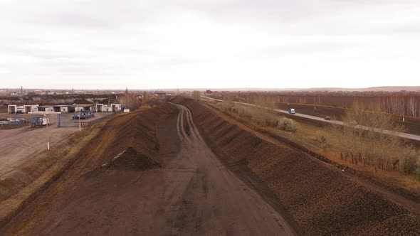 The Process of Unloading Sugar Beets