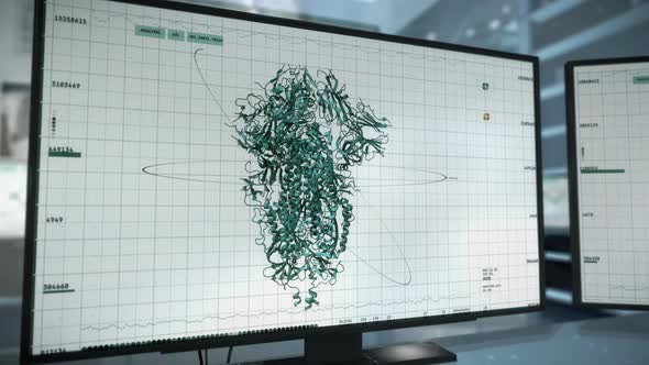 Analysis of Covid-19 spike protein structure via a modern biomedical program. UI