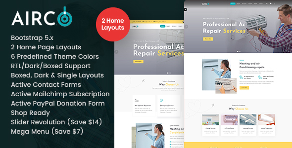 Airco - AC Repair HTML Template