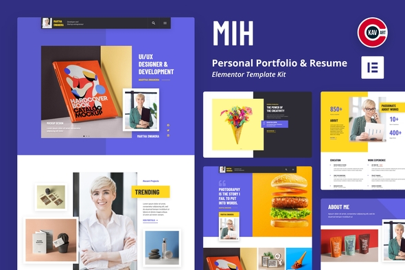 MIH - Personal Portfolio & Resume Template Kit