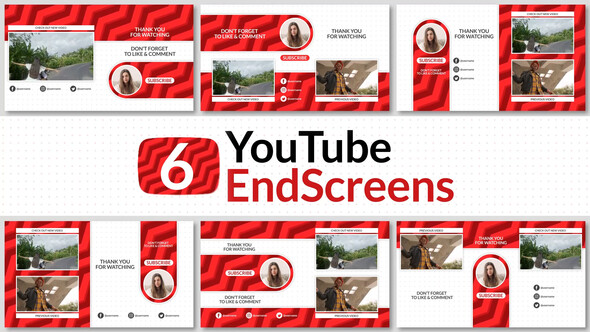 Youtube End Screens Pack