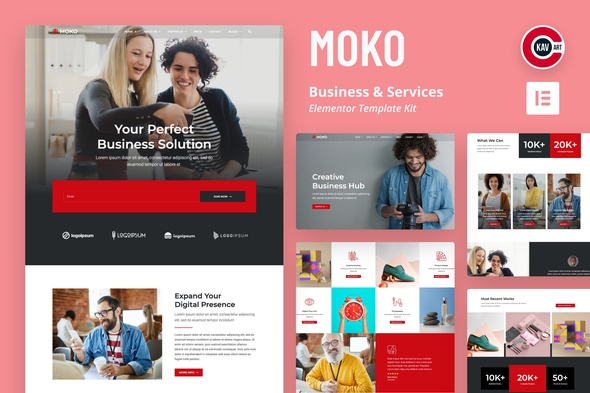 Moko - Business & Services Elementor Template Kit