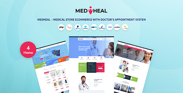 Medheal  - Medical store eCommerce with doctor appointment system