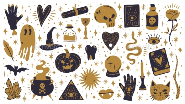 Witch Halloween Symbols