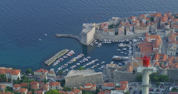 The Old Port and the Old Town of Dubrovnik