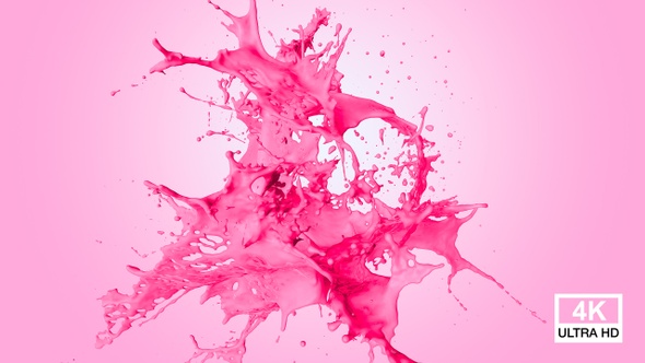 Abstract Strawberry Milkshake Splash 4K alt