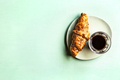 Croissant with Black Coffee - PhotoDune Item for Sale