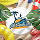 Beach Tropical Logo Reveal 3D - VideoHive Item for Sale