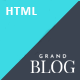 Grand Blog HTML Template - ThemeForest Item for Sale