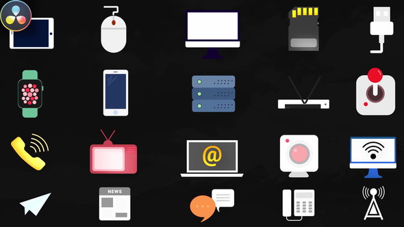 Tech and Communication Icons
