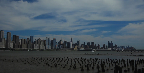 New York City Time Lapse with Old Pier Full HD