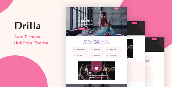 Drilla - Gym Fitness HubSpot Theme