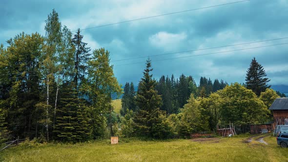 Magical Timelapse View of the Carpathian Mountains