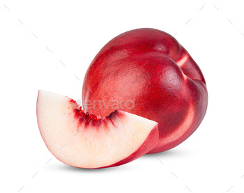 Nectarine fruit isolated on white background / Photodune, Misc