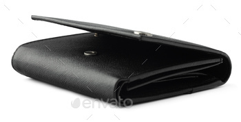 Black leather men purse isolated on a white background / Photodune, Misc