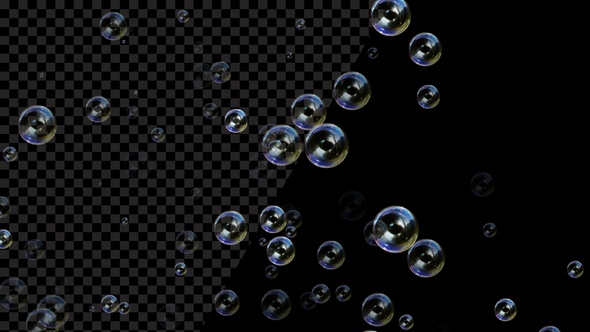 Flying Soap Bubbles Seamless Loop V3