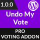 Undo My Vote Addon For BWL Pro Voting Manager - CodeCanyon Item for Sale