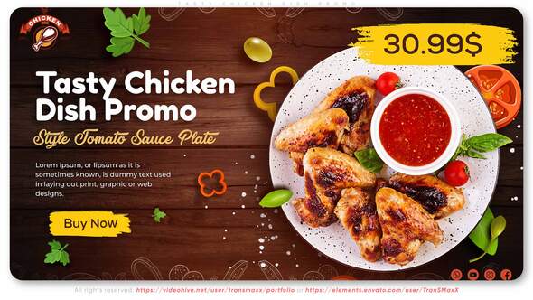 Tasty Chicken Dish Promo