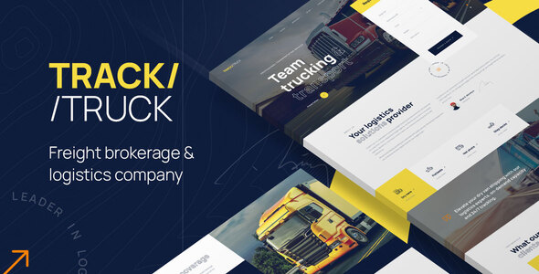 TrackTruck - Freight Brokerage and Logistics Company WordPress theme