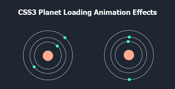 CSS3 Planet Loading Animation Effects