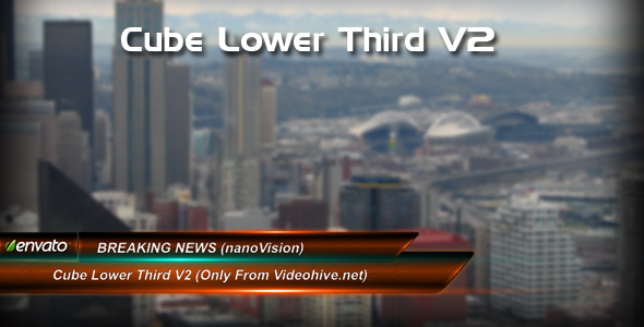 Cube lower third V2 alt