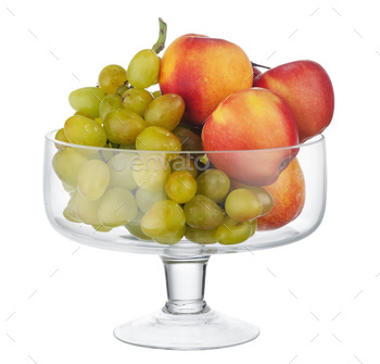 Glass fruit bowl / storage container isolated on white / Photodune, Misc