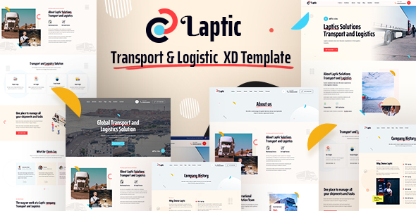 Laptic - Transport & Logistic XD Template