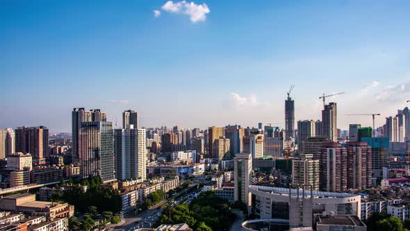 Timelapse of Wuhan city ,China