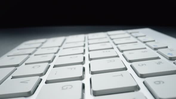 Closeup View of Computer Keyboard