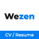 Wezen - Personal Portfolio Resume Theme - ThemeForest Item for Sale