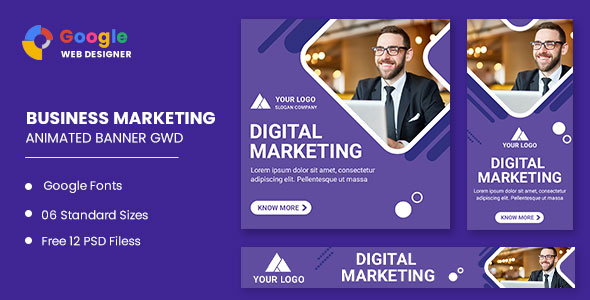 Business Marketing Animated Banner Google Web Designer