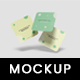 Square Rounded Business Card Mockup - GraphicRiver Item for Sale