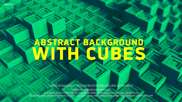 Abstract Background With Cubes