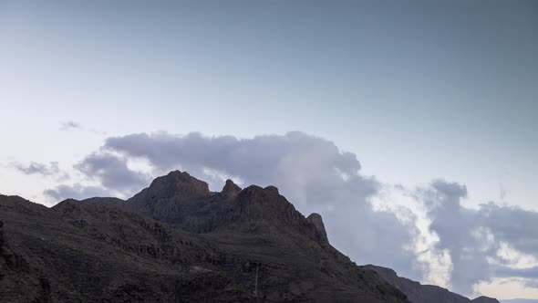 Roque Nublo in Gran Canaria Sunset Timelapse