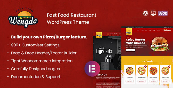 Wengdo – Fastfood WordPress Theme