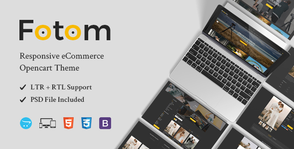 Fotom - Photography Responsive OpenCart Theme