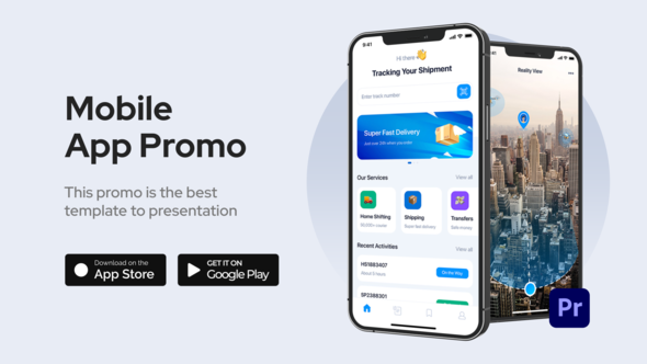 Mobile App Promo for Premiere Pro