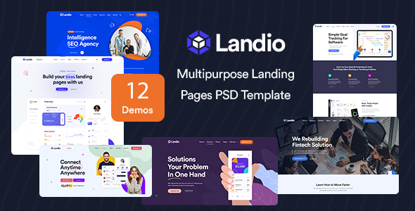Landio - Multipurpose Landing Page PSD Template
