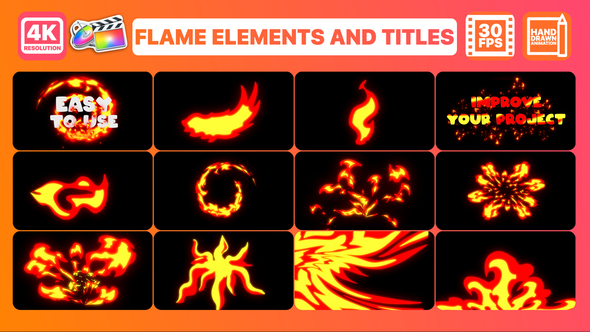 Flame Elements And Titles | FCPX